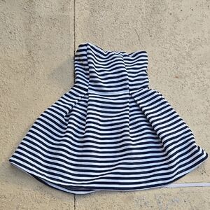 Sans Souci Black and White Strapless Dress